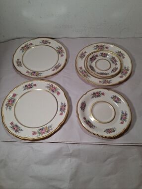 5 Vintage Castleton China "Castleton Bouquet" Dishes.